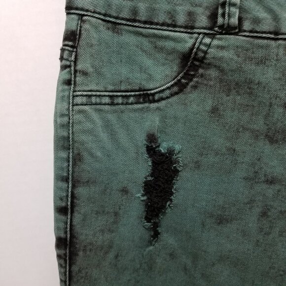 Lovesick jeans 3 distressed acid wash tie dye skinny low rise denim Hot Topic - Picture 3 of 16